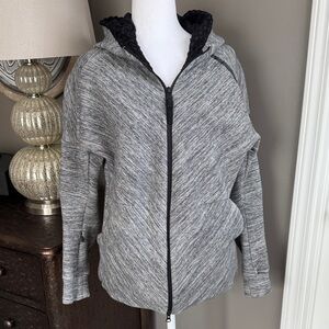 Adidas Women's Gray Hooded Jacket